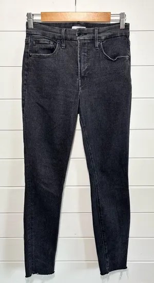 Good American Black Skinny High-Rise Jeans Size 6/28 thumbnail 1