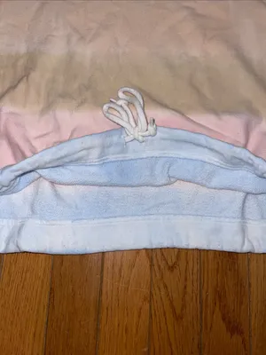 PINK Victoria's Secret Pastel Tie-Dye Cropped Crewneck - Pink, Cream, Light Blue thumbnail 5