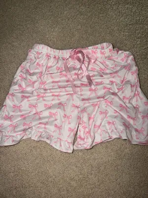 adorable pink bow pajama set thumbnail 4