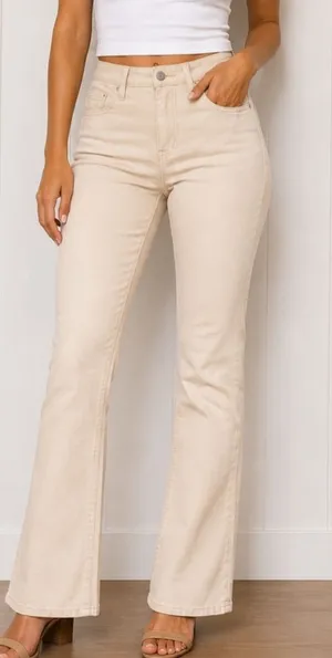 Levi’s High Rise Bootcut 725 Cream Corduroy Pants Women’s 30 thumbnail 1