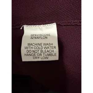 Böhme Mock Neck‎ Long Sleeve Cut Out Maxi Dress Burgundy Women's Size Large thumbnail 10