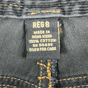 AMERICAN EAGLE Navy Blue 100% Cotton Dive Pockets Corduroy Jeans 8 Boho Western thumbnail 4