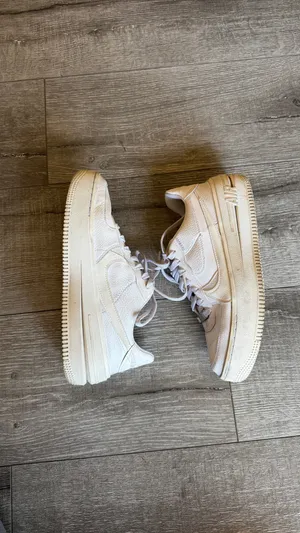 Nike Air Force 1 PLT.AF.ORM Triple White Platform Sneakers 8.5 thumbnail 3