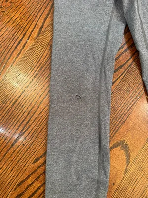lululemon athletica Wonens' Heather Gray High-Rise Leggings Sz 6 thumbnail 4