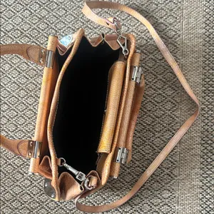 Non Signe Y2K Satchel Handbag Metal Accents Crossbody Strap thumbnail 4