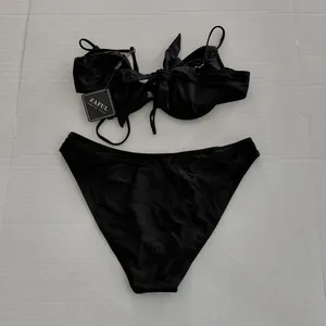 Zaful Bikini Swimsuit Set Womens Sz Large Black 2 Pc Top Bottom Summer Swimwear thumbnail 5