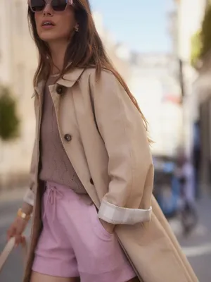 NWT Varley Robyn Oversized Car cotton twill Coat A line shape size xxs thumbnail 5