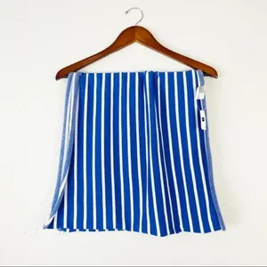 GAP NEW Blue‎ Cotton Stripe Scarf OS thumbnail 5