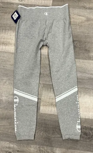 Champion Oxford Gray /White Seamless Leggings With Logo On Legs Womens Large NWT thumbnail 1