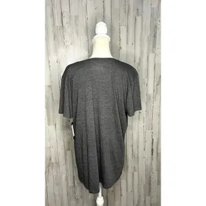 NWT Women's D.C. United V-Neck‎ T-Shirt Gray 2XL Short Sleeve Casual MLS thumbnail 3