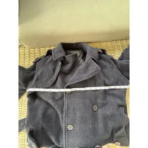 AllSaints Spitalfields 100% Wool Belted Plaid Military Jacket size 12‎ layered thumbnail 12