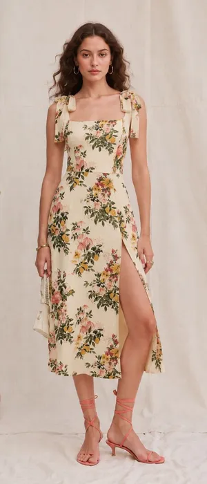 Reformation Twilight Dress in Milo Floral 12 thumbnail 1