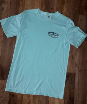 Comfort Colors "Stay Golden" Dog Graphic T-Shirt - Light Blue thumbnail 1