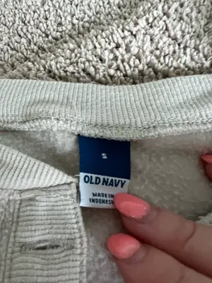 Old Navy cream long sleeve Pajamas with button up front. Size S #oldnavy #dress thumbnail 2