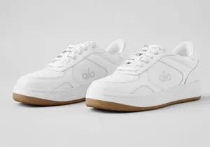 Alo Recovery Mode Sneakers Natural White Gum Tan Sporty Sports Athletic Shoes thumbnail 1
