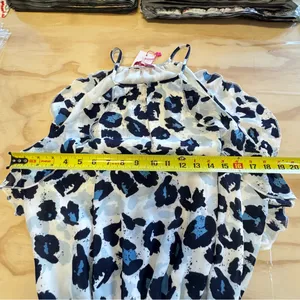 NWT Parker Abstract Animal Print Lightweight‎ Sleeveless Mini Dress Medium Blue thumbnail 10