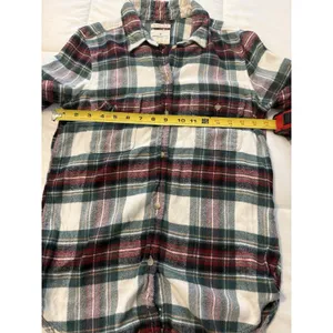 American Eagle Flannel Shirt Womens Medium M green red black Ahh Mazingly Soft thumbnail 6