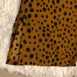 Listicle Animal Cheetah Print Dot Wide‎ Leg Pull on Pants brown size small thumbnail 6