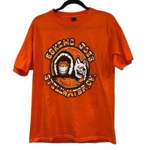 Eskimo Joe's Stillwater OK Graphic Tee Medium Orange Game Day Shirt Double Sided thumbnail 1