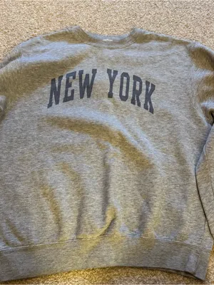 Gray Brandy Melville New York Sweatshirt thumbnail 1