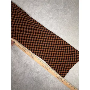 Anthropologie Maeve Colette Pants Rust Black Checkerboard Cropped Wide Leg 27 thumbnail 11
