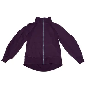 Lululemon Scuba Oversized Funnel Neck Full Zip Hoodie XS/S Garnet Red Purple thumbnail 9