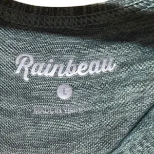 Rainbeau Heathered Green Boxy Soft Tank Top‎ Size Large thumbnail 4