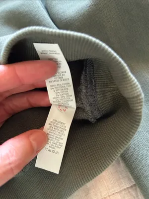OFFLINE By Aerie Throw-Back green Cropped V Neck Sweatshirt XS oversized thumbnail 4