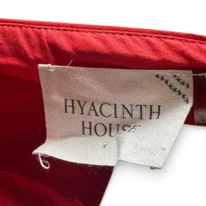 Hyacinth House Tuckernuck Bow Bella Mini Dress Sleeveless V-Neck Red Small thumbnail 7