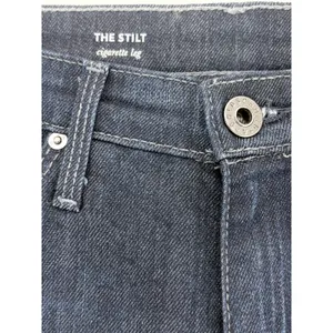 AG Adriano Goldschmied The Stilt Cigarette Leg Jeans Dark Wash Indigo 27 thumbnail 3