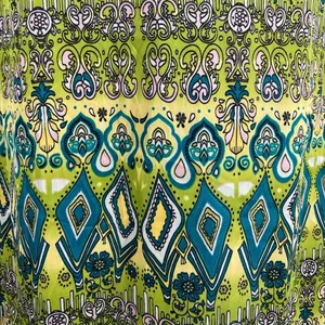 Classique Green Yellow High Low Strapless Summer Dress Wedding Guest Fit Size M thumbnail 5