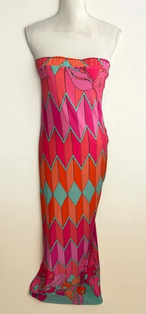 ANALILI Strapless Tie Back Column Maxi Dress Size XS thumbnail 1