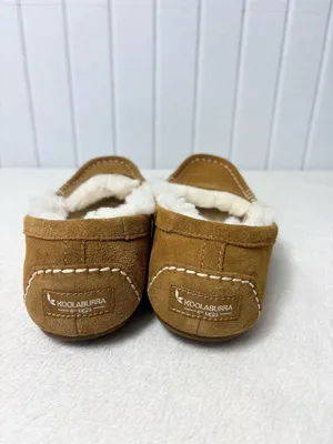 Koolaburra‎ By UGG Tan Suede Slip-On Slippers with Cream Sherpa Lining Size 7 thumbnail 3