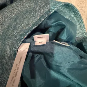 Ann Taylor Loft Teal Blue Wool Silk Blend Tweed Flared A-Line Skirt Size 10 thumbnail 7
