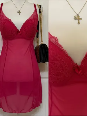 2000s style whimsical fairy core babydoll lingerie slip dress w floral lace thumbnail 2
