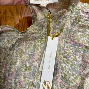 House of Harlow 1960‎ Floral Ruffle Blouse medium thumbnail 4