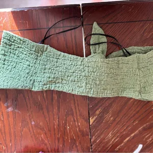 Princess Polly Knot Front Crinkle Bandeau Top Size 0 Green thumbnail 8