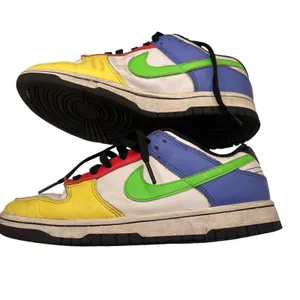 Nike Dunk Low Retro Multicolor Sneakers SZ 7 Leather Casual Shoes Streetwear thumbnail 5