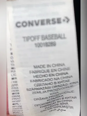 CONVERSE Tip off Chuck Taylor All Star Patch black baseball dad cap size OSFA thumbnail 7