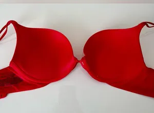 Victoria's Secret Red Push-Up Red Bra 34B thumbnail 3