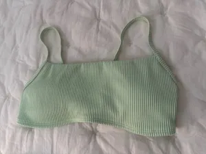 Hollister Ribbed Bikini Set Mint Green thumbnail 2