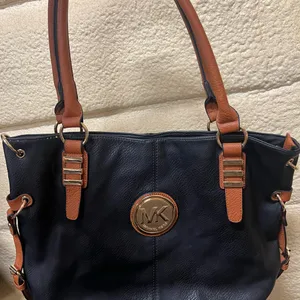 Michael Kors Black and Brown Shoulder Bag thumbnail 1