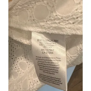 Masai NWT $198 White Drea A-Shape Eyelet Texture Blouse Size M thumbnail 4