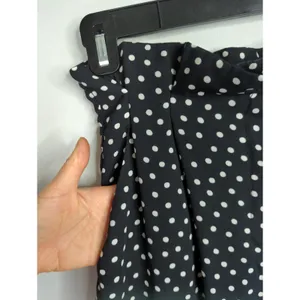 Zara Basic Black & White Polka Dot Pants‎ Women's XS Pinup Retro Preppy thumbnail 5
