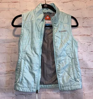Columbia Vest Womens Small Blue Omni Heat Thermal Reflective Puffer Zip Layer thumbnail 6