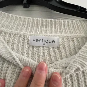 Vestique Cream Crew Neck Sweater thumbnail 2