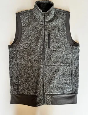 Gap Zip Front Sleeveless Vest in Gray thumbnail 1