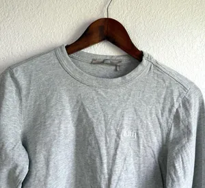 Kith Women Shirt Top Gray Lucy Cropped Long Sleeve Size XS thumbnail 3