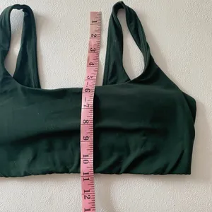 OFFLINE by Aerie Real Me Xtra Sports Bra L Dark Green Scoop Neck Yoga thumbnail 6