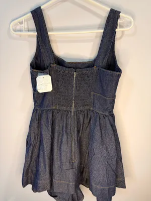 Altar'd State Denim Romper Size S thumbnail 2